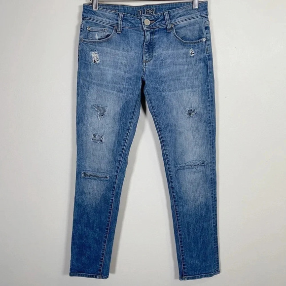 DL1961 Riley Boyfriend  Scarlet Jeans Size 25 - Picture 2 of 15